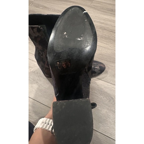 Summit Shaw White Mountain Womens Boots Black Camo Block Heel Ankle Boot 41 - Picture 7 of 8